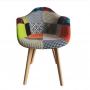 Generic Patchwork Comfortable Dining And Patio Chair