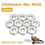 Generic Bar Nuts (10) For Stihl, Solo Chain Saws