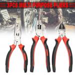 Generic 3 PCS Pliers Set 8 Inch Heavy Duty Long Nose Plier Linesman