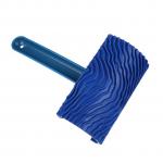 Generic Blue Wood Grain Rubber Paint Roller DIY Painting Grain Tool
