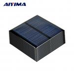 Generic 10pcs Poly Solar Panels 5.5V 80MA Polycrystalline Solar Plate Cells For Solar Battery Charger System 60*60MM