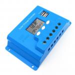 Generic 10A 20A 30A 12V/24V or 48V LCD display solar charger controller 100W 200W 300W 400W 500W 600W Solar panels charge regulators