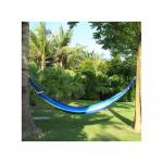 Generic Hammock Canvas Swing Sleep Bed With Wood Stick - Blue And Green
