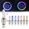 Generic 2pcs Bike Car Motorcycle Wheel Tire Tyre Valve Cap Flash LED Light Spoke Lamp BIL