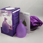 Furuize Menstrual Cup, 15mL With Cloth Bag, Flow:Light To Normal