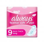Always Feather Soft 2 In 1 Long 9 Sanitary Pads