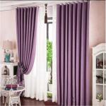 Generic Purple Curtain And Offwhite Sheer