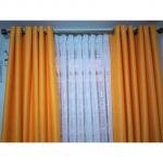 Generic Orange Curtain And Sheer