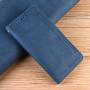 Generic Samsung Galaxy A12 Case Leather Wallet Flip Cover Case - Blue