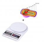 Generic Kitchen Electronic Weighing Scale + Free 6pcs Measuring Cup
