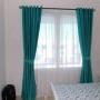 Generic Turquoise and Off white Curtain