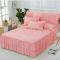 Generic 3PC Bedding - Bed Skirt + 2 Pillowcase