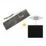 Raoop Computer Keyboard USB Laptop Desktop+Mouse Pad