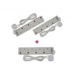 Astra 4-Way Socket Extension Cable - Two & One Free