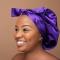 Craving Yellow Satin Bonnet - Purple