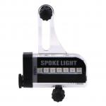 Generic Professional Bicycle 14 LED Wheel Light Lamp Waterproof Cycling Accessories white and black