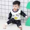 Fashion Winter Kids Fashion Cotton Long Sleeve Leisure Wear Soft Wear Warm suit blue 75 bulb