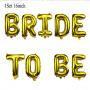 Generic BRIDE TO BE Gold Foil balloon set - 16inches