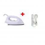 Royal Dry Iron Box 1000W Plus Free 4 Way Power King Extension