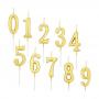 Generic Happy Birthday Gold Candle