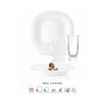 Luminarc Neo Carina White Dinner Set 16Pcs