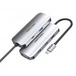 Vention Type C To Multi Function 6 In 1 Docking Station