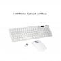 Generic Portable Wireless Keyboard + Mouse 2.4G - White