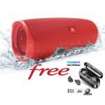 Jbl Charge 4 Portable Bluetooth Speaker- Red + Free F9