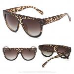 Fashion Retro Leopard Round Circle Frame Sunglasses Eyewear