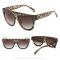 Fashion Retro Leopard Round Circle Frame Sunglasses Eyewear