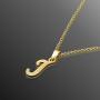Generic Letter J Necklace Gold Stylish Font Initial