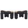 Generic 2pcs Trigger Fire Button Aim Key for Shooting Games Black Gold Black&gold