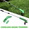 Generic Electric Cordless Grass Trimmer Mower Lawn Garden Edgi Green