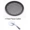 Generic Round Non-stick Pizza Pan With Holes Plus Free Pizza Cutter