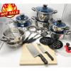 Marwa 30 Pieces Stainless Cookware Set Cooking Pots