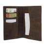 Igulleather Traveling Wallets, Black, Leather