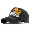 Fashion Hat Lady Shuebu Baseball Cap Alphabet Embroidery Casual Bend Brim F197-Black