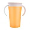 Generic Baby Learning Drinking Cup Leak-proof 360 Degree Learn Drink Training-yellow