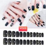 Generic Nail Sticker Acrylic False Nail Fake Nail Art Fingernail Nail Patch Sticker multicolor