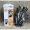 UNIQUE 9PCs Knife Set-Stainless Steel
