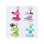 Generic 2 Tier Suction Type - Bathroom Soap Dish