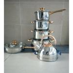 Generic 12pcs Cooking Serving Pots And Kettle