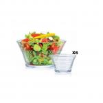 Luminarc Rynglit Salad Bowl Set 7pc