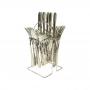 Generic 24 Pcs Stylish Plain Stainless Steel Cutlery Set