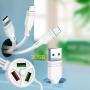 Generic 6 In 1 Multi USB Data Cable-Huawei, Apple, Android