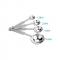 Generic 4 Pieces Set Measuring Spoons Stainless Steel