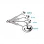 Generic 4 Pieces Set Measuring Spoons Stainless Steel