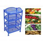 Generic 4 Stacks Vegetable/fruits Rack -sky Blue