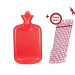 Generic Hot Water Holder Bottle -  2L - Red (+ Free Gift Hand Towel).