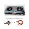 VELTON 2 Burner Gas Gas Cooker+FREE 6KG Regulator,1.5m Pipe&clips